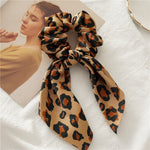 Leopard scrunchies - set of 3