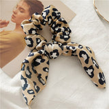 Leopard scrunchies - set of 3