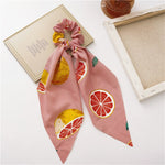 Sweet and sassy scrunchies met sjaaltjes - set of 2